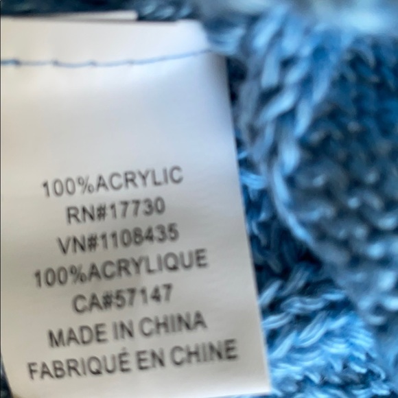 Two Knit Beanie Caps Blue & Pink - Picture 3 of 6